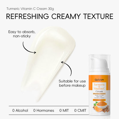 QUIYUM: Turmeric Vitamin C Cream 30g Hydrating And Firming