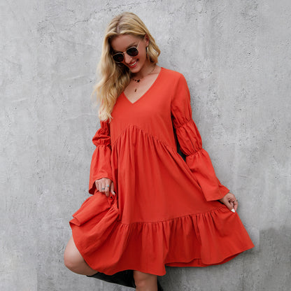 Resort Dresses Long Sleeves Women's Dress