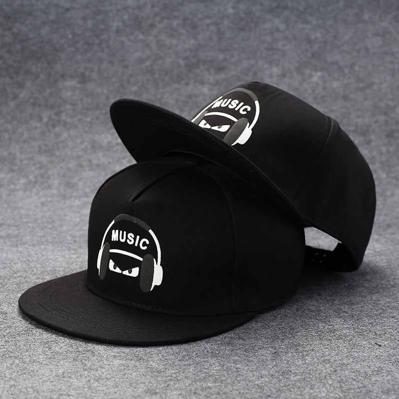 Flat brim cap