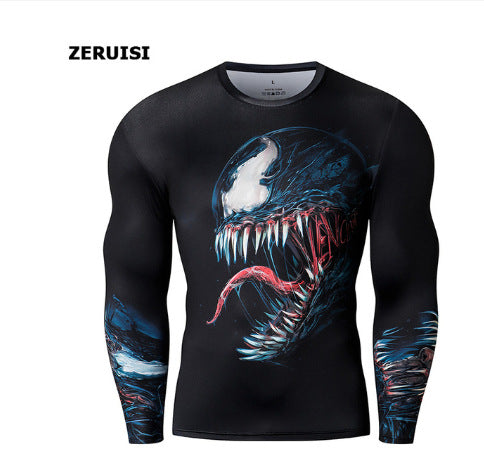 Advanced 3D Printed Pattern Loose Round Neck Pullover Men's T-shirt