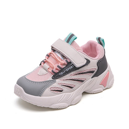 Spring Children's Sports Shoes Boys And Girls Student Running Shoes Korean New Style Single Shoes