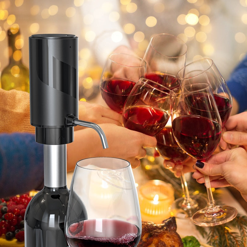 Electric Wine Aerator And Decanter Pump Dispenser Gift One Touch Operating Easy To Use Wine Decanter Kitchen Gadgets