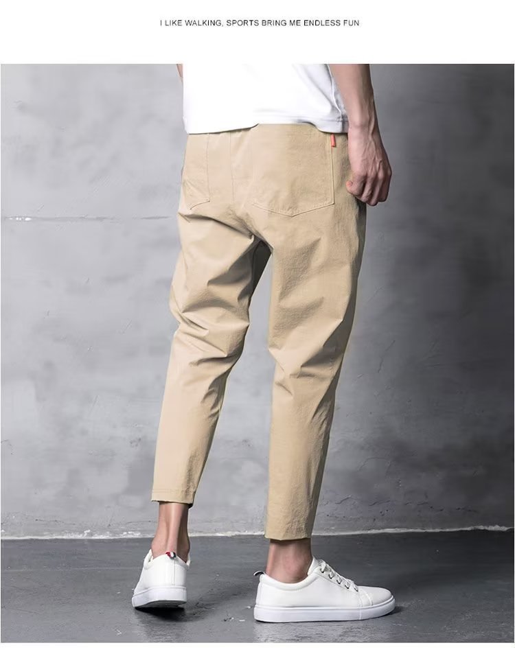 Summer Men's Ice Silk Stretch Casual Pants