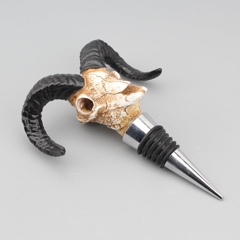 Creative Buffalo Skull Wine Bottle Stopper