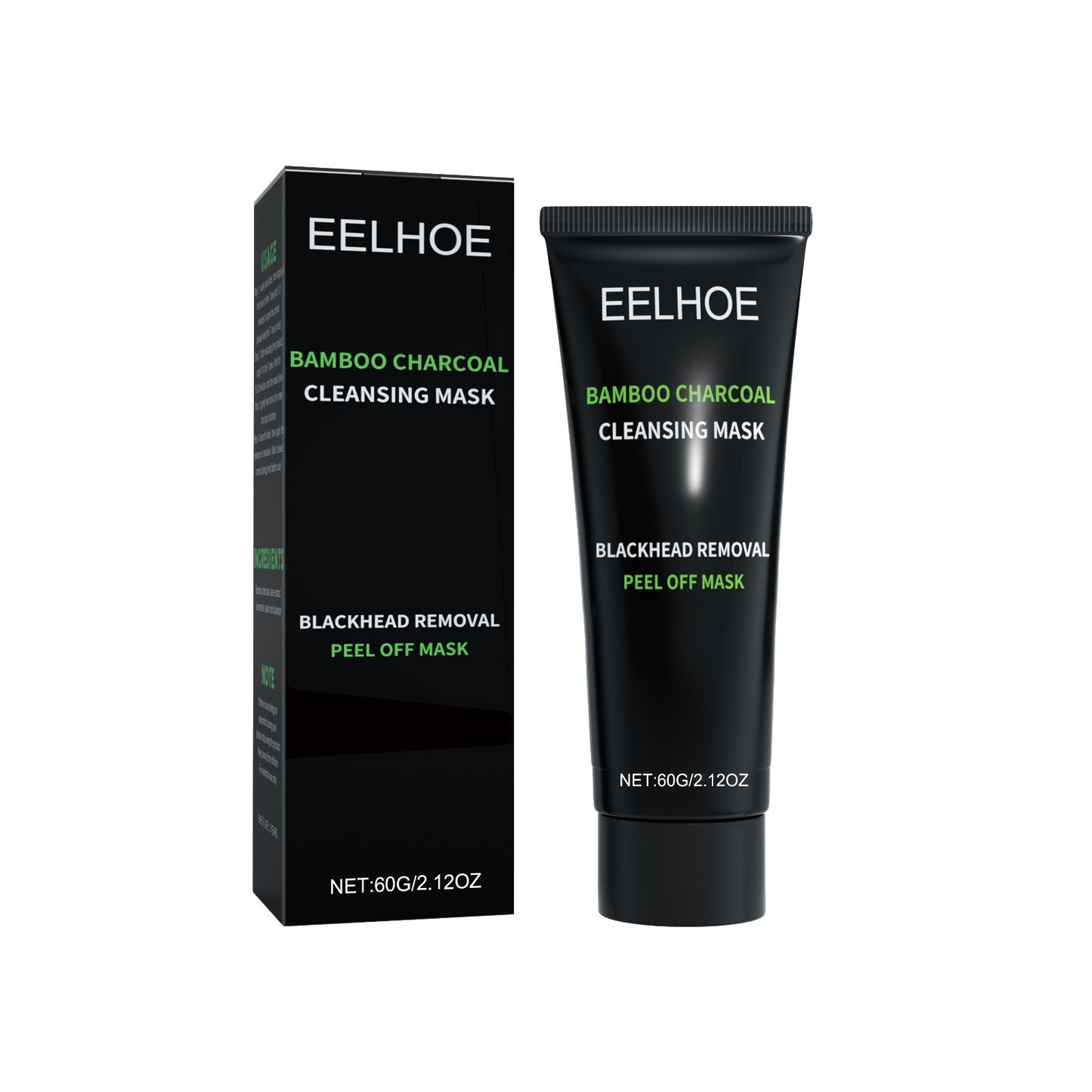 EELHOE:  Bamboo Charcoal Blackhead Removal Peel-Off Mask For Deep Pore Cleansing And T-Zone Oil Control