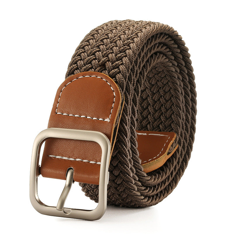 Fashion Square Buckle Women's Canvas Belt