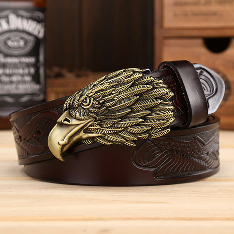 Men's Fashion Eagle Leather Belt