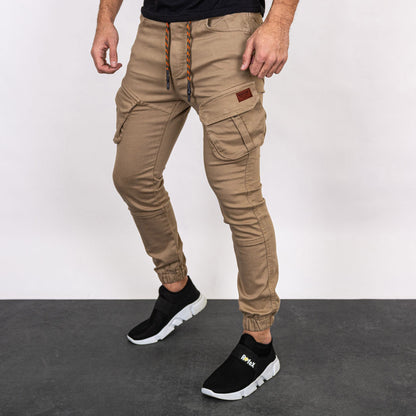 New Style Solid Color Casual Trousers Men's Footwear Overalls