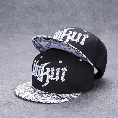 Flat brim cap