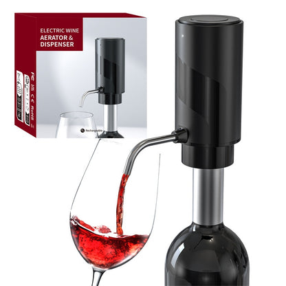 Electric Wine Aerator And Decanter Pump Dispenser Gift One Touch Operating Easy To Use Wine Decanter Kitchen Gadgets