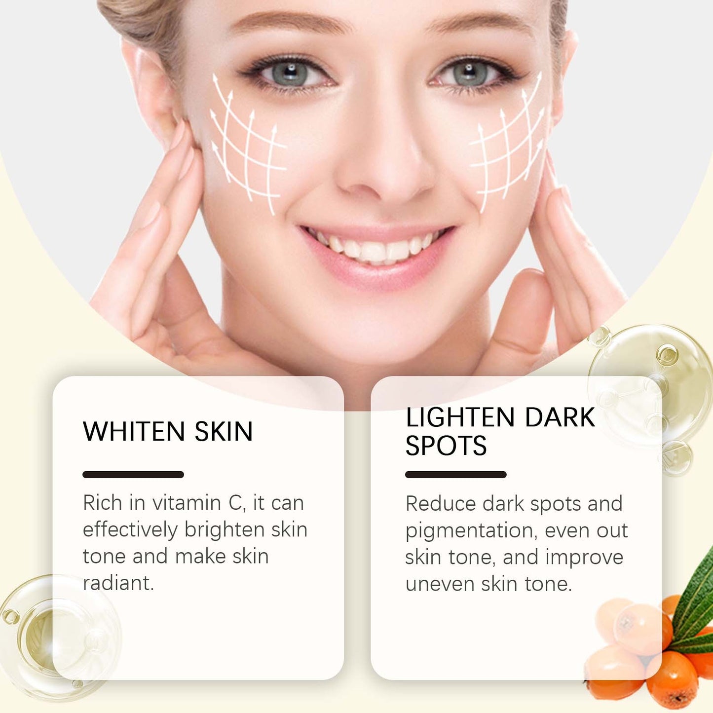 OUHOE: Vitamin C Moisturizing Facial Cream Soft Skin