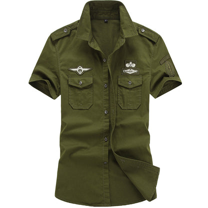 Summer Short-sleeved Military Uniform Outdoor Shirt