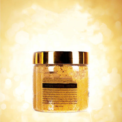 24K GoLD SCRUB - Exfoliating Dead Skin Cleansing Moisturizing Face Body Scrub