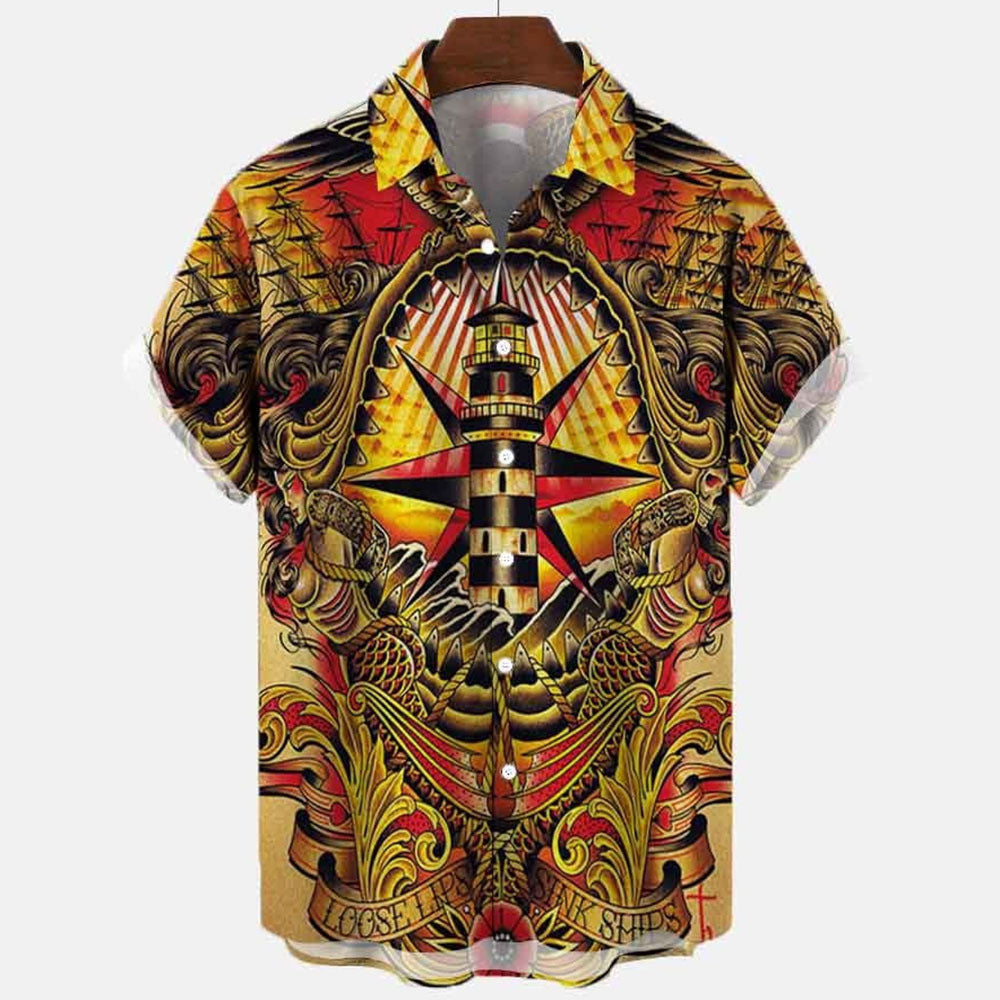 3D Myth Retro Animal Hawaiian Shirt