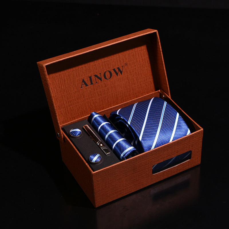 Business Wedding Gift Box 6-piece Men's Tie Set