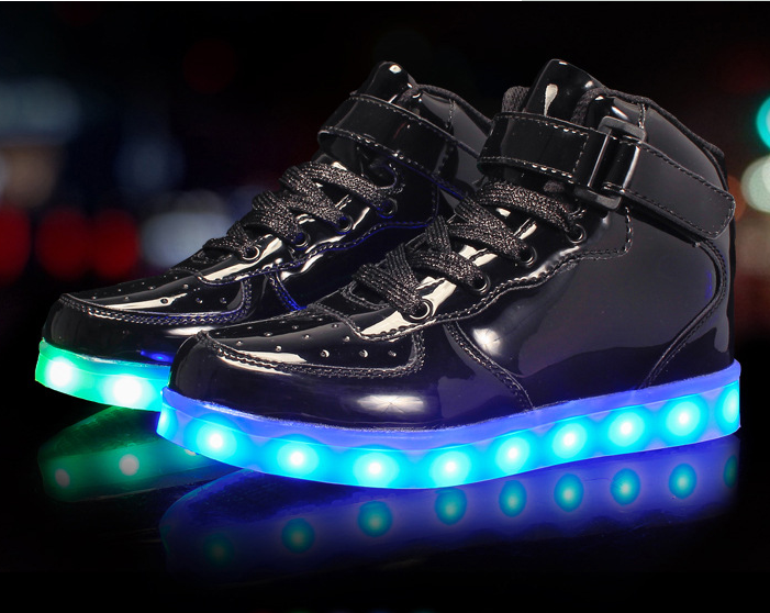 High-top radiant shoes