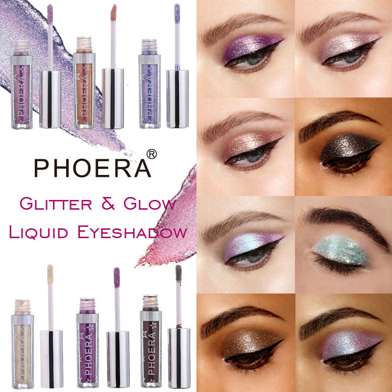 PHOERA - Magnificent Metals Glitter and Glow Liquid Eyeshadow 12 Colors