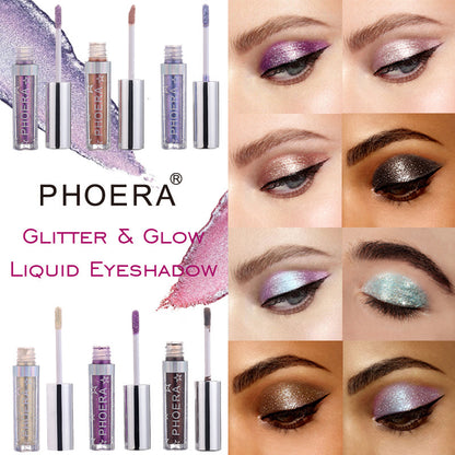 PHOERA - Magnificent Metals Glitter and Glow Liquid Eyeshadow 12 Colors