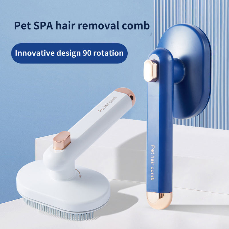 Pet Comb Cat Dog To Remove Floating Hair Pet Hair Brush Hair Removal Artifact Pet Grooming Brush Supplies Self Cleaning Comb Pet Products