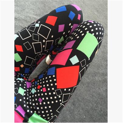 Ladies Casual Thin Printed Stretch Leggings