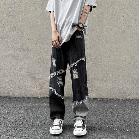 American Tassel Denim Pants Fashion Brand - Glamour Gale