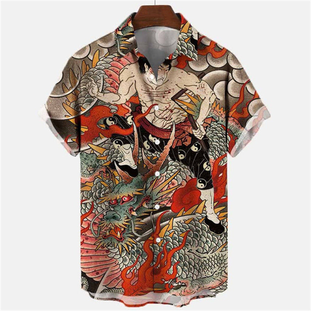 3D Myth Retro Animal Hawaiian Shirt