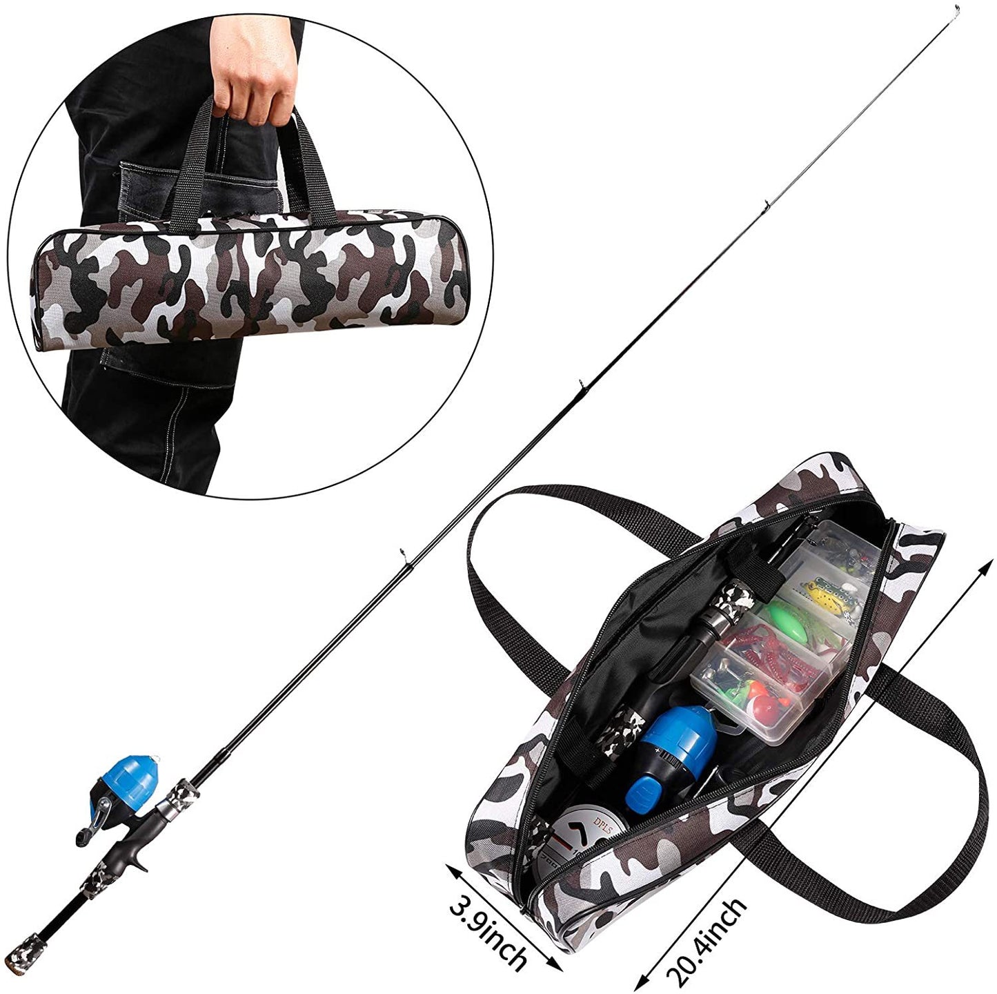 Children And Teenagers Outdoor Fishing Equipment Set