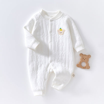 Baby Warm Jumpsuit Autumn And Winter Quilted Clothes