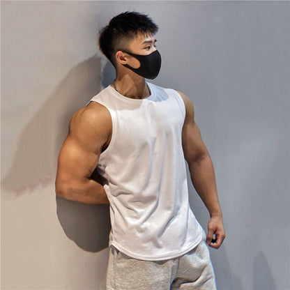 Breathable Ice Silk Sports Vest Men's Workout Sleeveless T-shirt