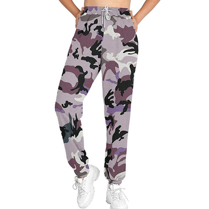 Printed Tie-dye Sports Fitness Jogging Trousers For Women