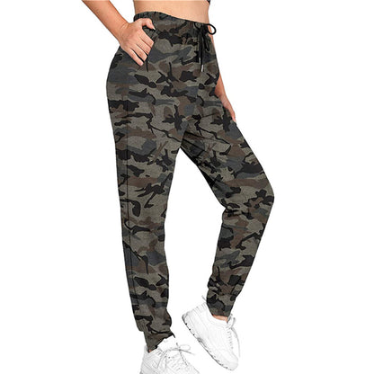 Printed Tie-dye Sports Fitness Jogging Trousers For Women