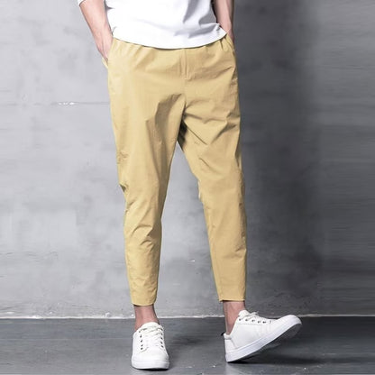 Summer Men's Ice Silk Stretch Casual Pants