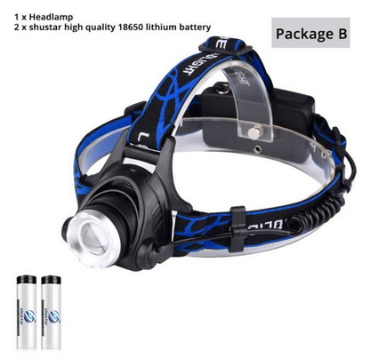 USB Charging Built-in Smart Sensor Head-mounted Outdoor Fishing Headlight