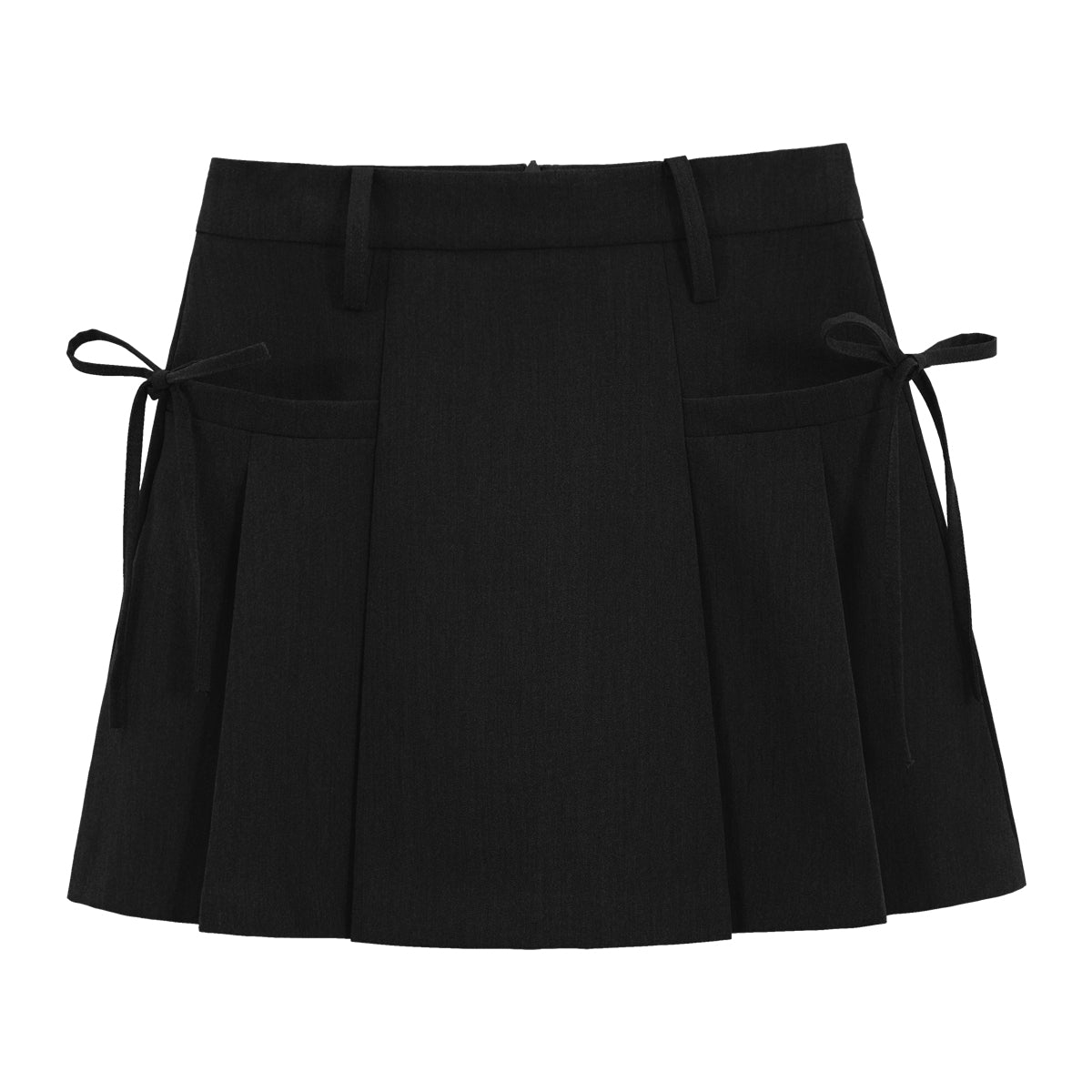 Fashionable Gray Pleated Skirt Woman