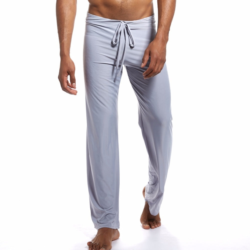 Home trousers silky loose home trousers