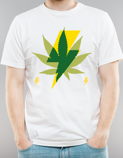 Weed Leaf Lightning Bolt