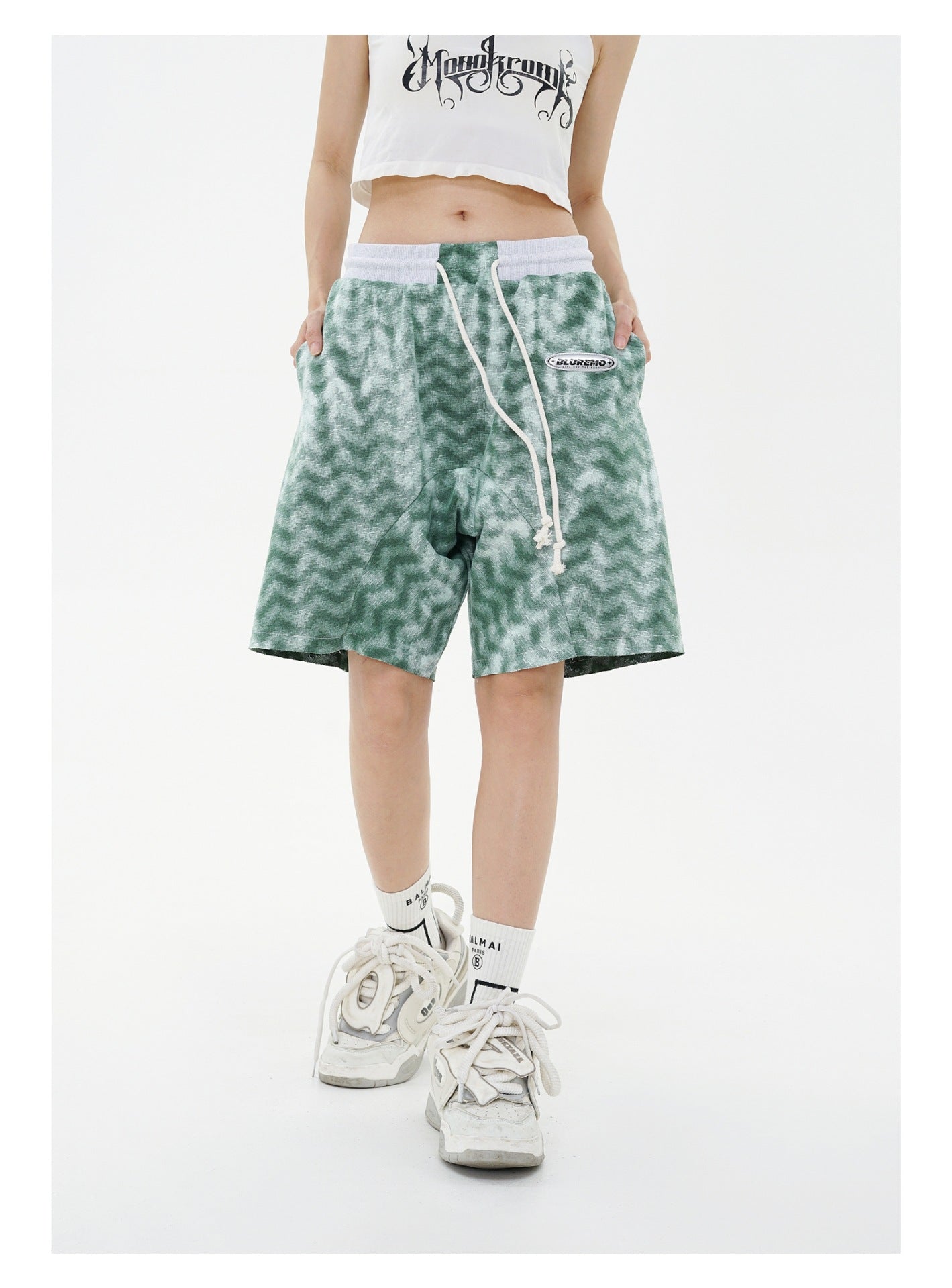 Outdoor All-matching Contrast Color Cropped Pants