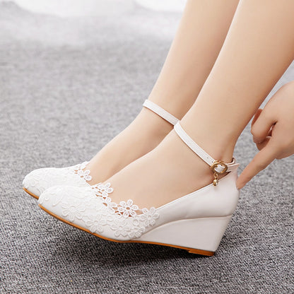 Women's Casual Shallow Mouth Round Toe High Heels