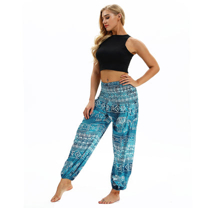 Fashion Casual Loose Printed Slacks