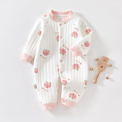 Baby Warm Jumpsuit Autumn And Winter Quilted Clothes