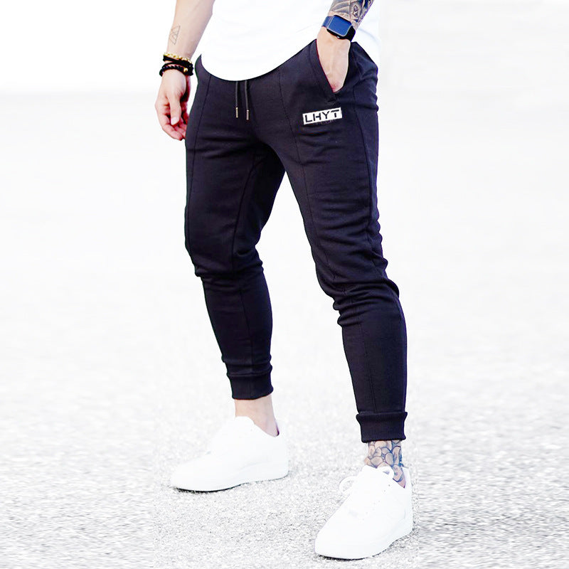 Winter Letters Sports Black Casual Pants Men - Glamour Gale