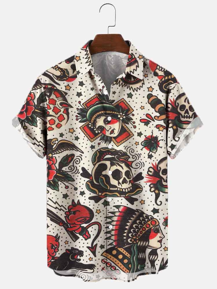 3D Fashion Summer Casual Printed Men's Shirt