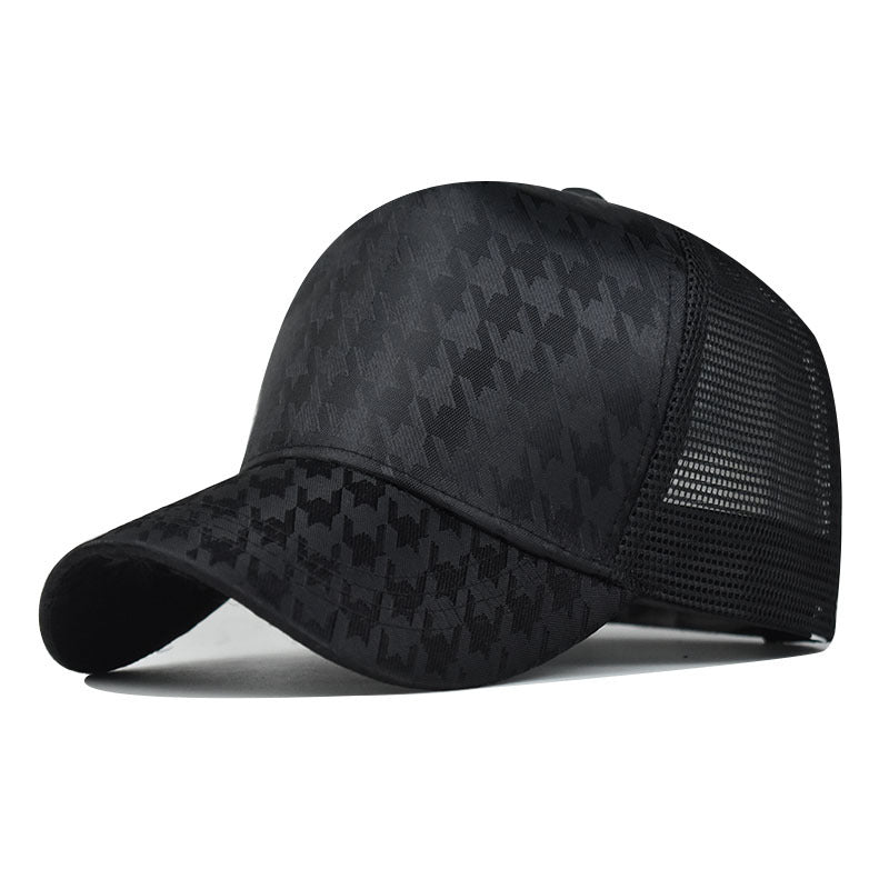 Houndstooth Baseball Cap For Men And Women