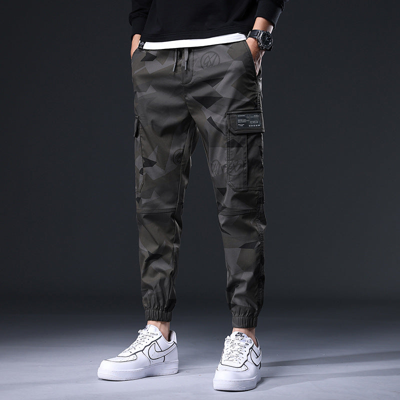 Personalized Camouflage Ankle Banded Pants Loose Men - Glamour Gale