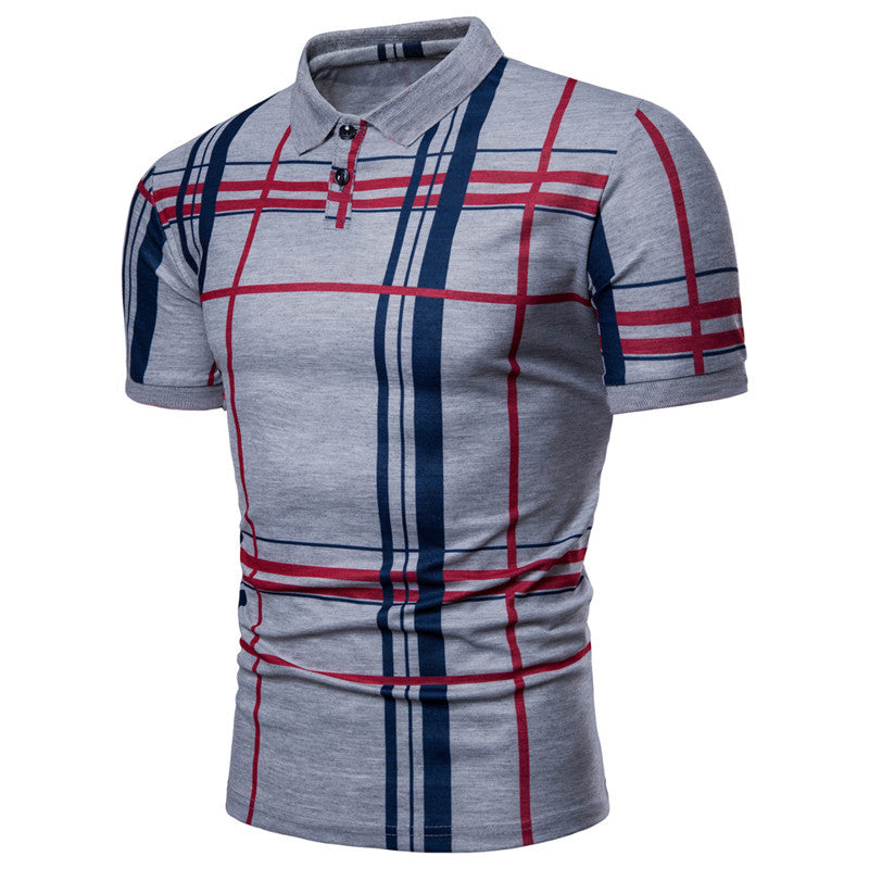 Mens Polo Shirt Summer Fashion Classic Casual Top