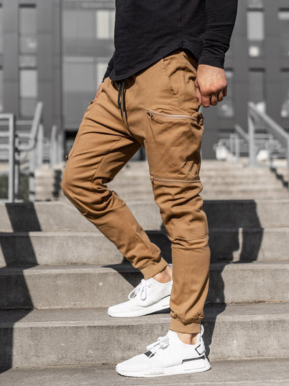 Multi Pocket Men Fashion Tethered Pants - Glamour Gale