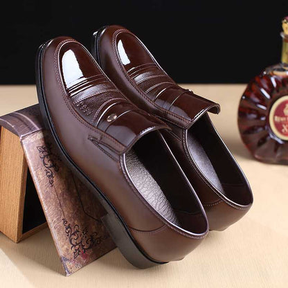 Men's Fashion Casual Solid Color Leather Shoes