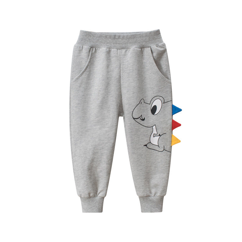 Children's pants wholesale boys sweatpants dinosaur