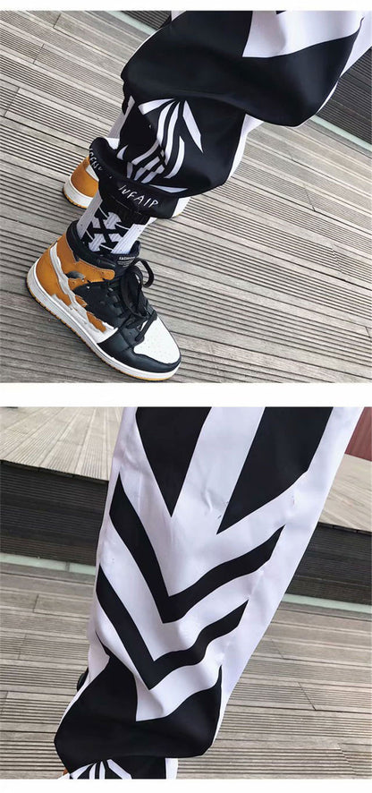 Men's Loose Fashion Colorblock Versatile Casual Pants