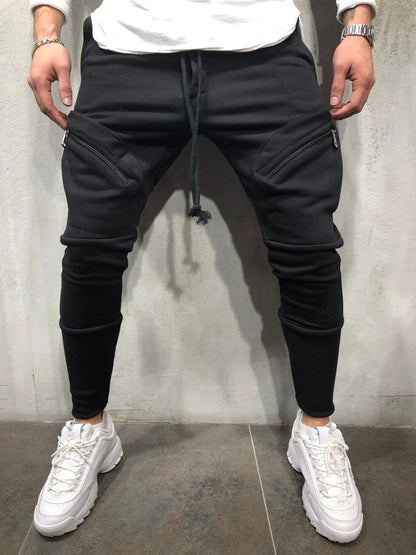 Men Sports Zipper Casual Pants - Glamour Gale